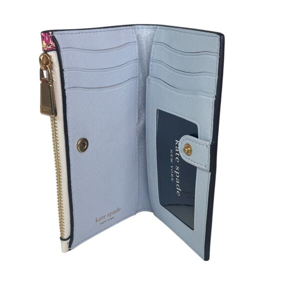 Kate Spade Morgan Tulip Toss Small Slim Bifold Wallet - Picture 7 of 8